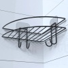 ®  Yapışkanlı Banyo Köşeliği Kancalı Köşe Rafı Duş Şampuanlık Duvar Düzenleyici Organizer Raf