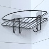 ®  Yapışkanlı Banyo Köşeliği Kancalı Köşe Rafı Duş Şampuanlık Duvar Düzenleyici Organizer Raf