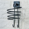 ®  Kendiliğinden Yapışkanlı Siyah Paslanmaz Metal Fön Makinesi Askısı Saç Kurutma Makinesi Tutacağı