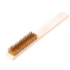 ®  Metal Telli Fırça Ahşap Saplı Pas Kir Sökme Temizleme Fırçası