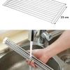 ®  Evye Üstü Katlanır Nihale Paslanmaz Çelik Pratik Sebze Meyve Bulaşık Kurutma Süzgeci