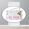 ® My Room Benim Odam Dekoratif Çiçek Desenli Kapı Askısı
