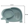 ®  Bebek ve Çocuk için Sevimli Fil Model Desenli Yemek Bebek Mama Kabı Bölmeli Tabak