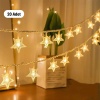 Biyomak®  20 Adet Mini Yıldız Led 5 Metre Günışığı Rengi Dekoratif Led