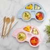 ® Bebekler İçin Araba Şeklinde Sevimli Mama Tabağı Çocuk Tabldot