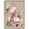 Biyomak® Magnolia Flowers Ahşap Çerçeveli Tablo