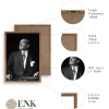Biyomak® Atatürk Ahşap Çerçeveli Tablo
