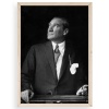 Biyomak® Atatürk Ahşap Çerçeveli Tablo