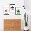 Biyomak® Üç Kutsal Mescit Temalı Çerçeve Görünümlü Tablo Poster Duvar Dekoru