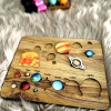 Biyomak® Renkli Ahşap Güneş Sistemi Bul Tak Puzzle