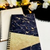Biyomak® Siyah Gold Baskılı Ahşap Defter