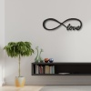 Biyomak® Dekoratif Sonsuzluk Işareti Love Ahşap Duvar Tablosu