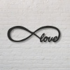 Biyomak® Dekoratif Sonsuzluk Işareti Love Ahşap Duvar Tablosu