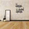 Biyomak® Home Sweet Home Yazlı Ahşap Tablo
