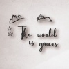 Biyomak® The Worlds Is Yours Ahşap Duvar Tablo