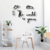 Biyomak® The Worlds Is Yours Ahşap Duvar Tablo