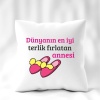 Biyomak® Anneler Günü En Iyi Terlik Fırlatan Yazılı Yastık