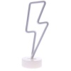 ® Dekoratif Şimşek Şeklinde Pilli Neon Led Lamba Süs Masa Lambası