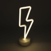 ® Dekoratif Şimşek Şeklinde Pilli Neon Led Lamba Süs Masa Lambası