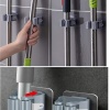 ® 4 Lü Kelebek Yapışkanlı Mop Fırça Çekpas Sap Tutucu Organizer Banyo Düzenleyici