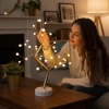 ® Masaüstü Boncuklu Şarjlı Ağaç Lamba 3 Kademeli Dokunmatik Işık Dekoratif LED Masaüstü Ortam Aydınlatması