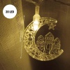 ® Hilal ve Cami Şekilli 3.5 Metre USB LED Işık 20 LED’li Dekoratif Ramazan Dekorasyonu ve Ortam Aydınlatması