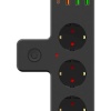 ® Termal Akım Korumalı 3 Adet Soket,3 Adet USB ve 1 Adet Type-C Girişli 20w Priz Model 3397