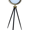 ® Zentime Gold 24 Saat Göstergeli Özel Tasarım Tripod Ayaklı Saat