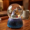 ® Pilli Işıklı Müzikli Kar Küresi–Valizli Sevgili Çift Figürlü Eğlenceli Masaüstü Biblo, LED Aydınlatmalı Dekoratif Hediyelik Kar Küresi