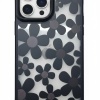 ® iPhone 16 Pro Max Çiçekli Kılıf Bağlama Aparatlı Siyah