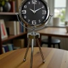 ® Zentime Krom Asil Üç Ayaklı Metal Masa Saati
