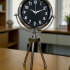 ® Zentime Silver Classic Tasarım Üç Ayaklı Metal Masa Saati