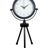 ® Zentime Black Classic Dekoratif Üç Ayaklı Masa Saati