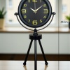 ® Zentime Siyah Metal Gold Rakamlı Üç Ayaklı Masa Saati