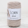 ® Yeni Ürün Loren Decor 3 Büküm Makrome İpi Bej - L049