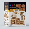 ® Yeni Ürün Wood City Blocks Ahşap Şehir Blokları (Kayın Ağacı)
