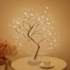 ® Yeni Ürün Masaüstü Peri Ağaç LED LambaGün Işığı Rengi, 3 Kademeli Işık Ayarlı, Şarjlı Dekoratif Ortam Aydınlatması