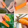 ® Yeni Ürün 5 Parça Pratik Parmak Koruyucu 1 Parça Baş Parmak Bıçaklı Eldiven Sebze Meyve Soyucu Kesme Ayıklayıcı Silikon Set