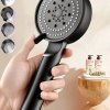® Yeni Ürün 5 Fonksiyonlu Yüksek Basınçlı Ayarlanabilir Siyah Duş Başlığı