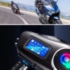 ® Yeni Ürün Q58 Motorsikletler İçin Fener Özellikli SD Kart Bölümlü LCD Ekranlı Kablosuz Bluetooth KulaklıklıSuya Dayanıklı Kask Kulaklığı