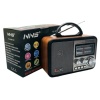® Yeni Ürün Orta Boy Retro, Nostaljik, Ahşap Tasarım Bluetooth Hoparlörlü, Şarjlı, Taşınabilir FM/AM Destekli Radyo NS-8897