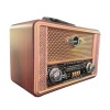 ® Yeni Ürün Retro, Nostaljik, Ahşap Tasarım Bluetooth Hoparlörlü, Şarjlı, Taşınabilir Otantik Tasarımlı FM/AM Destekli Radyo NS8098