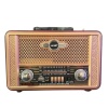 ® Yeni Ürün Retro, Nostaljik, Ahşap Tasarım Bluetooth Hoparlörlü, Şarjlı, Taşınabilir Otantik Tasarımlı FM/AM Destekli Radyo NS8098