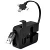 ® Yeni Ürün Cep Tipi Telefon Tutuculu Makaralı Uzayıp Kısalabilen 3ü 1 Arada USB Şarj Kablosu