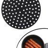 ® Yeni Ürün Renkli Isıya Dayanıklı Yıkanılabilir Silikon Fırın Ve Airfryer Yuvarlak Pişirme Matı 23 Cm