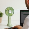 ® Yeni Ürün Masa Üstü Standlı USB ile Şarj Olabilen 3 Ayarlı Fan Modlu Çanta Tipi El Fanı