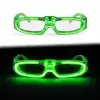 ® Yeni Ürün Yeşil Led Işıklı Parti Gözlüğü 3 Modlu – Glow &amp; Gece Eğlence Gözlüğü