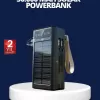 ® Yeni Ürün Güneş Panelli Powerbank Led Işıklı Taşınabilir Şarj Cihazı