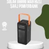 ® Yeni Ürün 80000 Mah Solar Powerbank Göstergeli Fenerli Hızlı Şarj Taşınabilir Şarj Cihazı