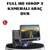 ® Yeni Ürün Full Hd Araç Kamerası 3’lü 4.0” Ekranlı Ve Hdr Gece Görüşlü